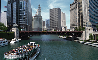 Members Enjoy City Views From The River